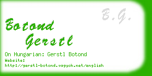 botond gerstl business card